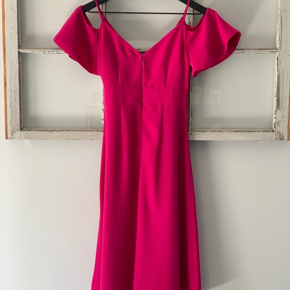 Ann Taylor Magenta Midi Dress - Picture 3 of 8